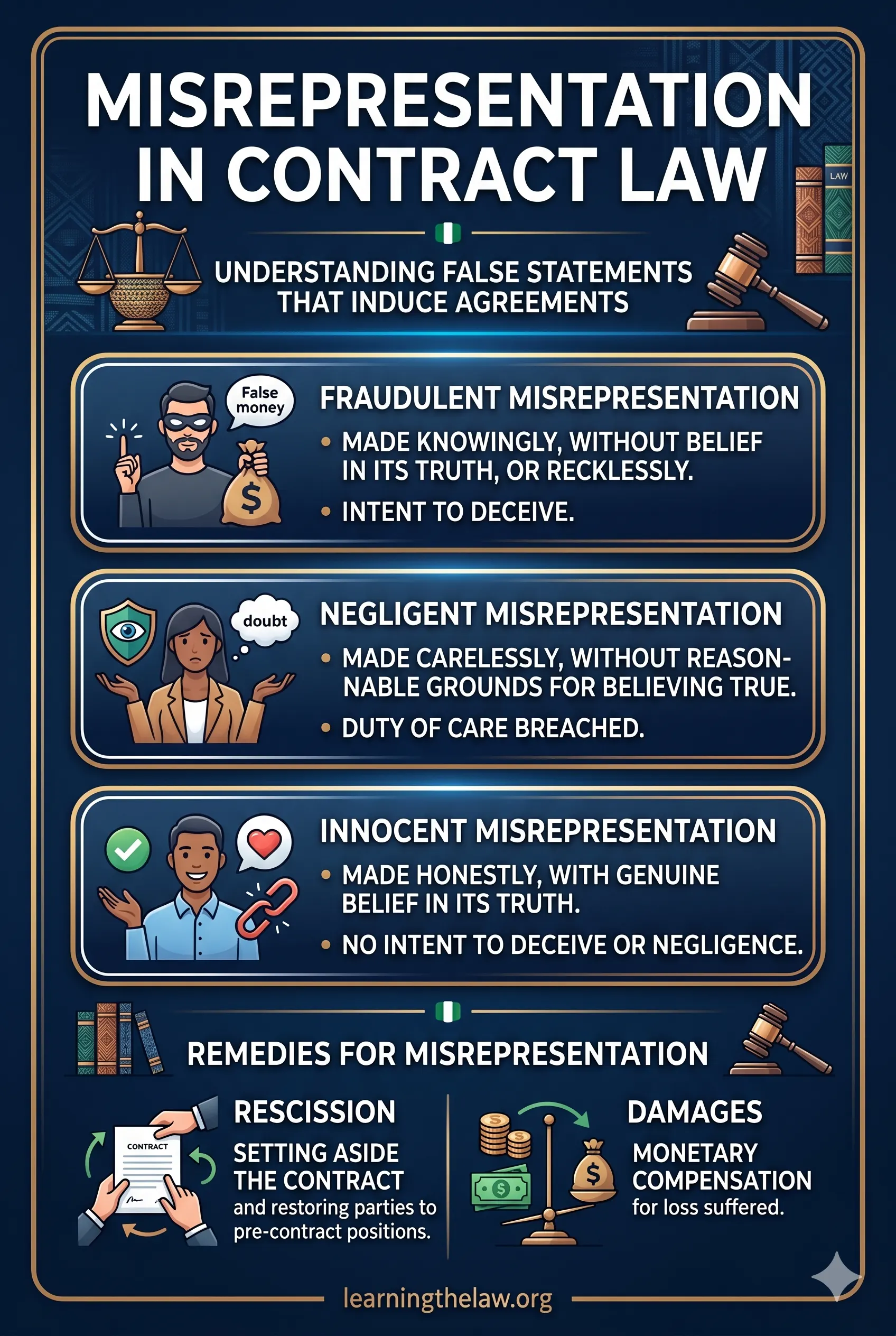 Misrepresentation in Contract Law