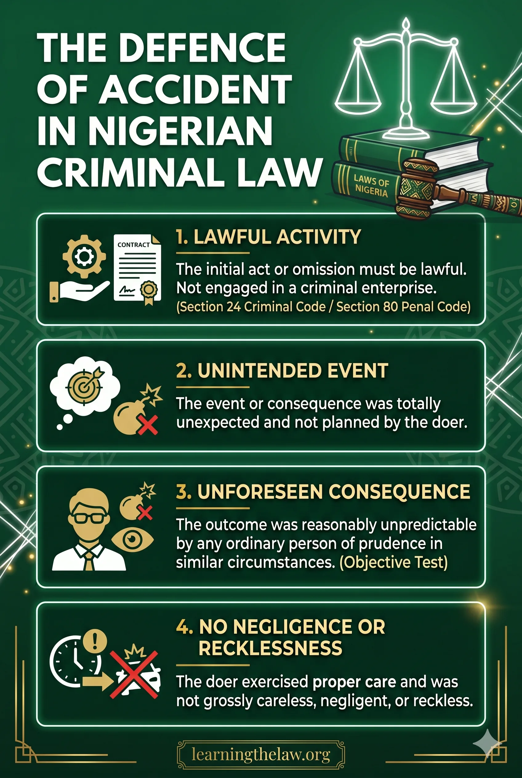 The Defence of Accident in Nigerian Criminal Law